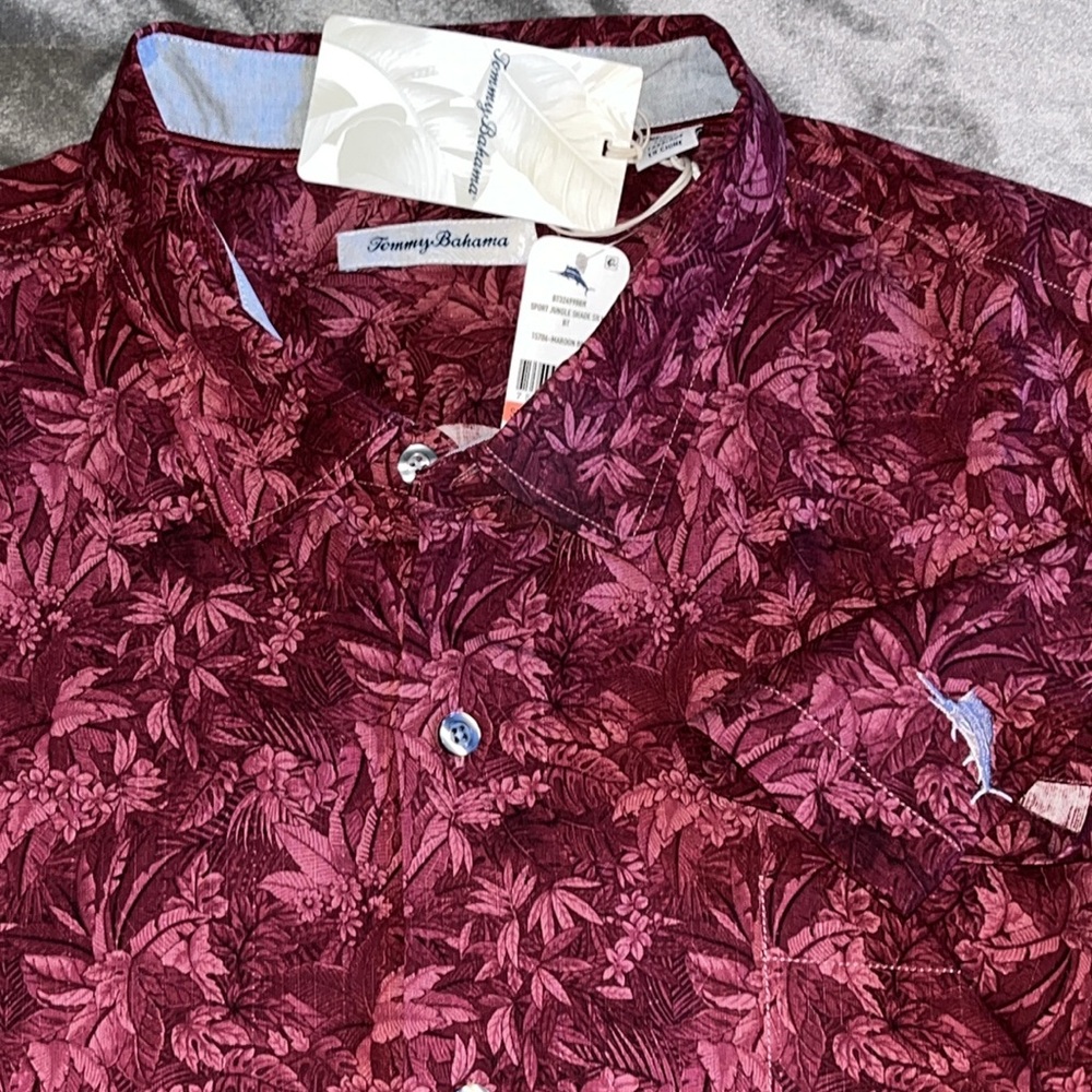 Tommy Bahama  Silk Shirt Men’s 3XLB button up floral $160